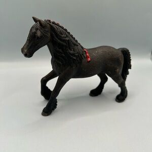 Schleich Friesian Mare Horse Pony Retired Black Equine Figure Rare Fast Ship